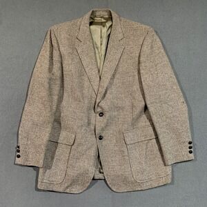 Richard‎ Thomas Houndstooth Blazer Men's Vintage American Craftsmen Sport Coat